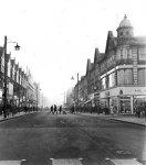 Southend High Street in 1969. Shops include Smarts Furniture and Dewhurst butchers.jpg