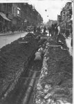 Southend town centre old pictures Salt water main being laid Southend High Street 1937.jpg